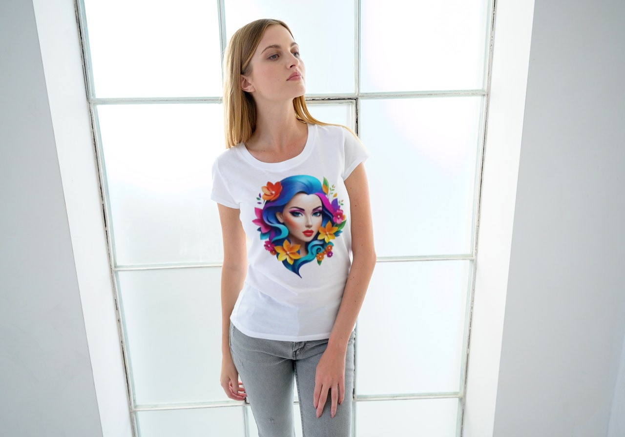 Woman Round Neck T-Shirt Code-0012